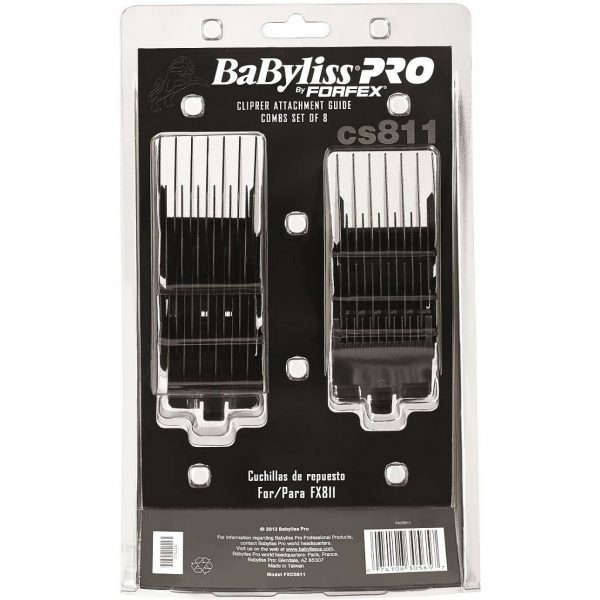 BaByliss Pro By Forfex Attachment 8 Pcs Comb Set Fits FX811, FXB811 #FXCS811