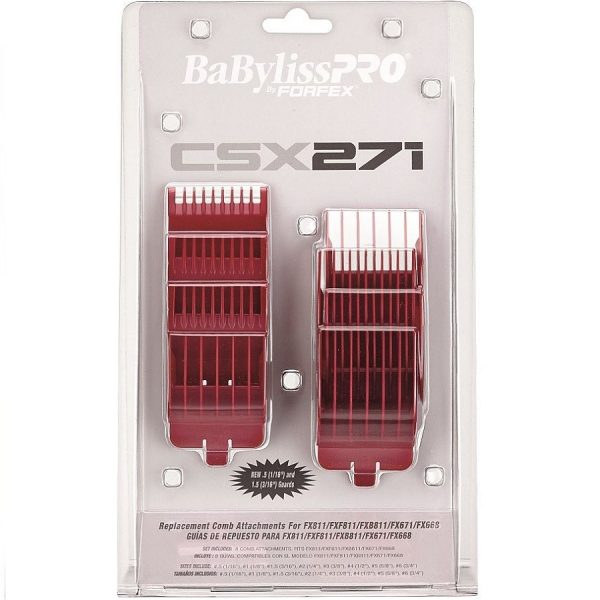 BaByliss Pro By Forfex Attachment 8 Pcs Comb Set Fits All FX811 Models #FXCSX271