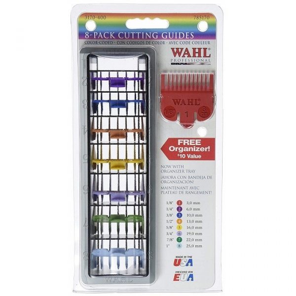 Wahl 8 Pack Cutting Guides with Organizer - Assorted #3170-400