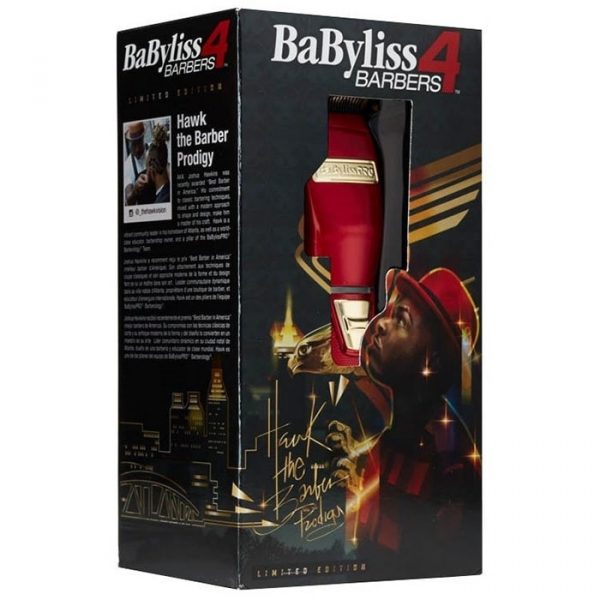 BABYLISS 4 BARBERS LIMITED EDITION REDFX METAL LITHIUM CLIPPER#FX870R (DUAL VOLTAGE)