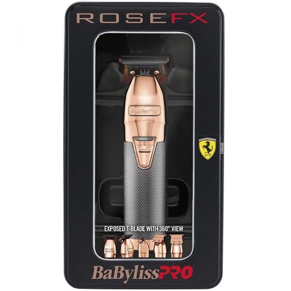 BABYLISS PRO ROSEFX METAL LITHIUM OUTLINING TRIMMER #FX787RG (DUAL VOLTAGE)