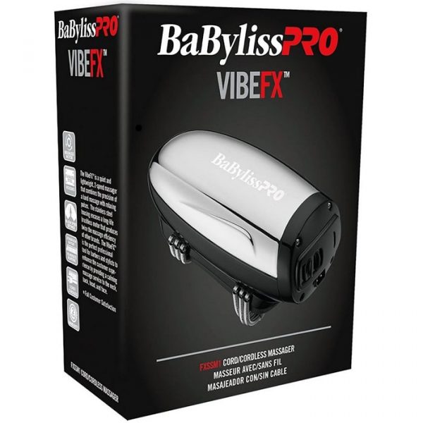 BaByliss Pro VIBEFX Cord / Cordless Massager - Silver #FXSSM1