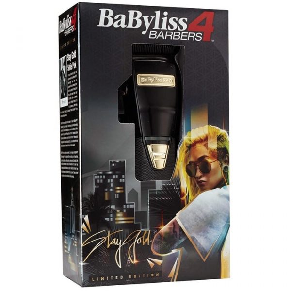 BABYLISS 4 BARBERS LIMITED EDITION BLACKFX METAL LITHIUM CLIPPER#FX870B (DUAL VOLTAGE)