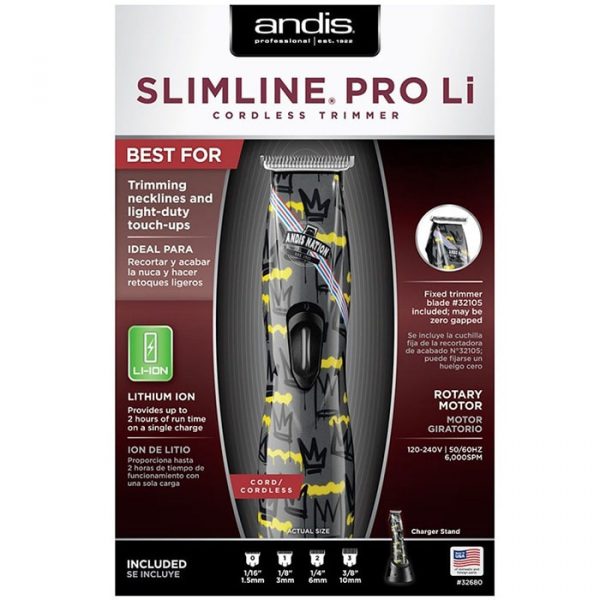 Andis Slimline Pro Li T-Blade Trimmer - Andis Nation Edition #32680 (Dual Voltage)