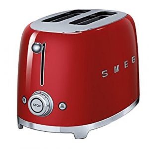 Smeg Toaster 2 Slice Red TSF01RDUK